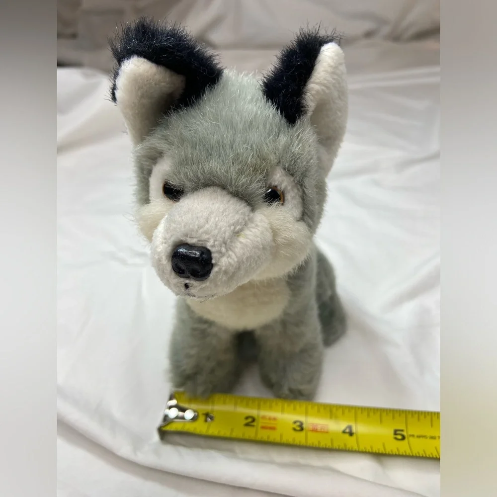 Siberian Husky Puppy Stuffed Plush Grey and Cream Animal